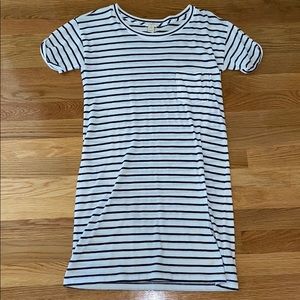 Jcrew Striped Short Sleeve T-shirt Dress